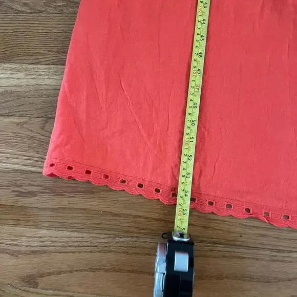 Old Navy Linen Blend Slip Dress Womens XXL Tall Warm Sunset Orange Summer Casual - Picture 11 of 11